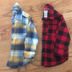 Two plaid shirts